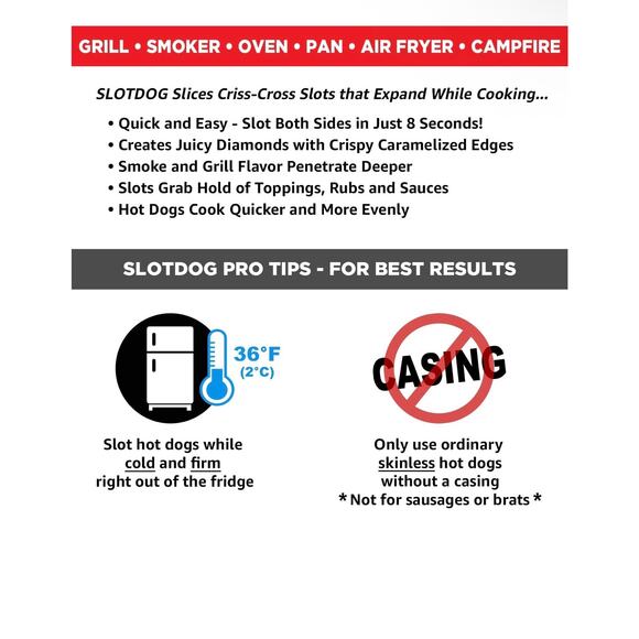 SLOTDOG - Stainless Steel Hot Dog Slicing Tool - Picture 4 of 6